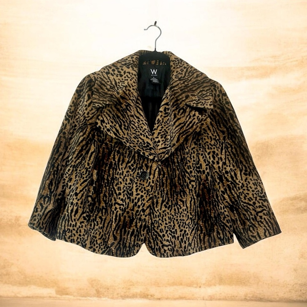 Women’s Stylish Leopard Print Teddy Jacket